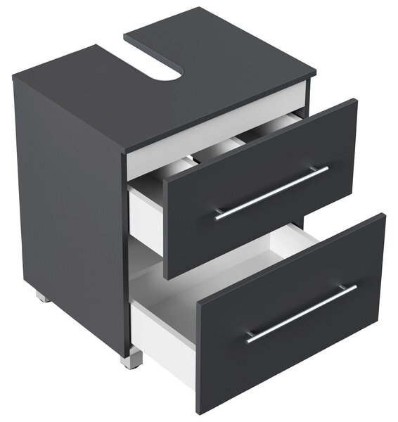 SKŘÍŇKA POD UMYVADLO, barvy grafitu, barvy grafitu, 55/63/41,6 cm MID.YOU - Koupelnové série, Online Only