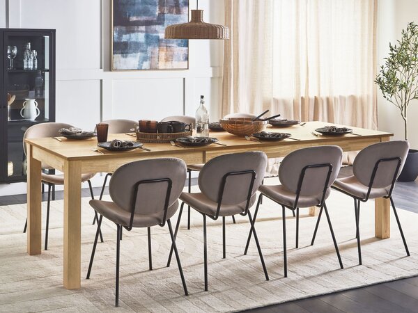 Rozkládací jídelní stůl MADURA Přírodní jasan 160/240 cm 90 cm