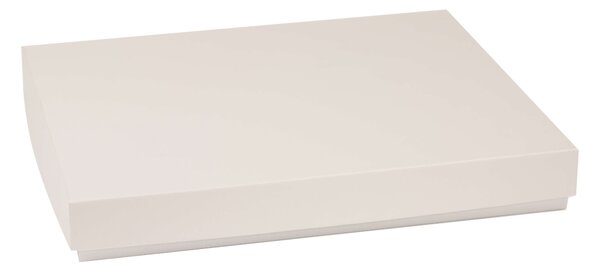 Úložná/dárková krabice s víkem 400x300x50/40 mm, šedá