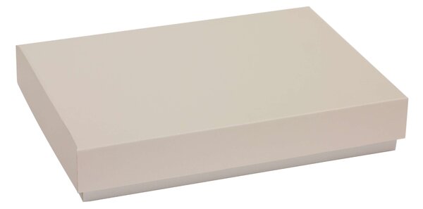 Úložná/dárková krabice s víkem 300x200x50/40 mm, šedá