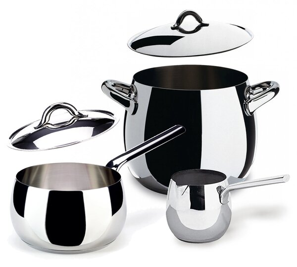 Alessi designové hrnce na polévku Mami Polished (objem 560 cl)