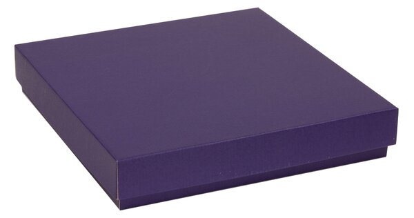 Úložná/dárková krabice s víkem 300x300x50/40 mm, fialová