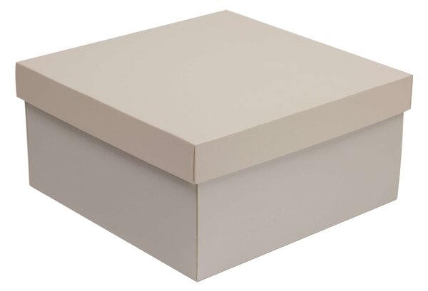 Úložná/dárková krabice s víkem 300x300x150/40 mm, šedá