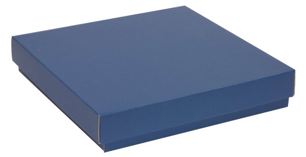 Úložná/dárková krabice s víkem 300x300x50/40 mm, modrá