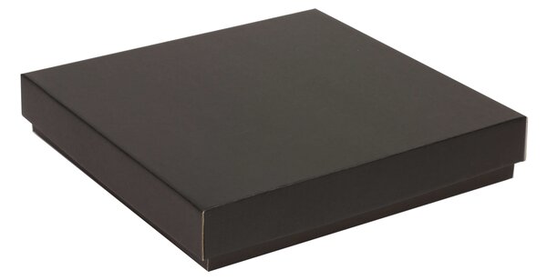 Úložná/dárková krabice s víkem 300x300x50/40 mm, černá
