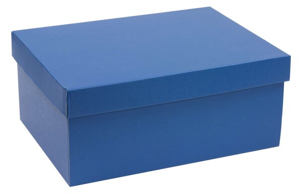 Úložná/dárková krabice s víkem 350x250x150/40 mm, modrá