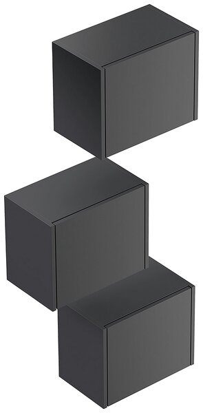 ZÁVĚSNÁ SKŘÍŇKA, barvy grafitu, 41,4/33,3/25 cm MID.YOU - Závěsné skříňky do koupelny, Online Only