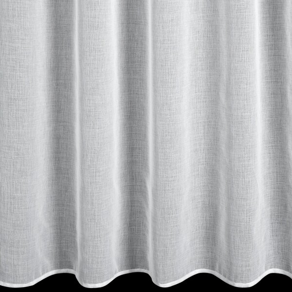 ZÁCLONA NA KROUŽCÍCH KIRA1 140X250 CM BÍLÁ