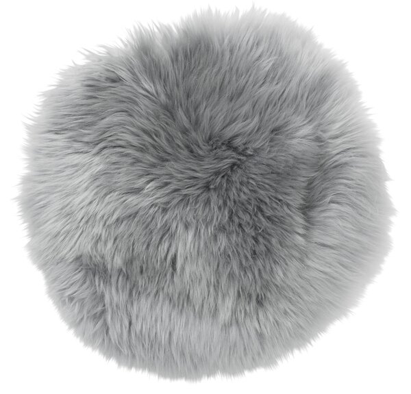 Skinnwille Home Collection Kožešina na židli Gently, světle šedá, O34 cm