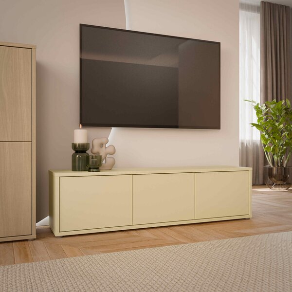 NÍZKÁ KOMODA, žlutá, 154,2/44,5/34,9 cm Carryhome - TV stolky & komody pod TV, Online Only
