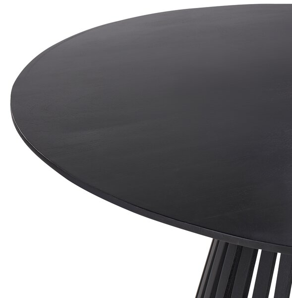 Jídelní stůl MESILLA Černá 120 cm 120 cm Akáciové dřevo
