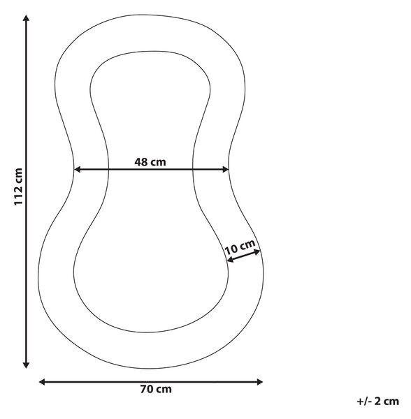 Zrcadlo PLANCHEZ 70 cm 112 cm Buklé Růžová