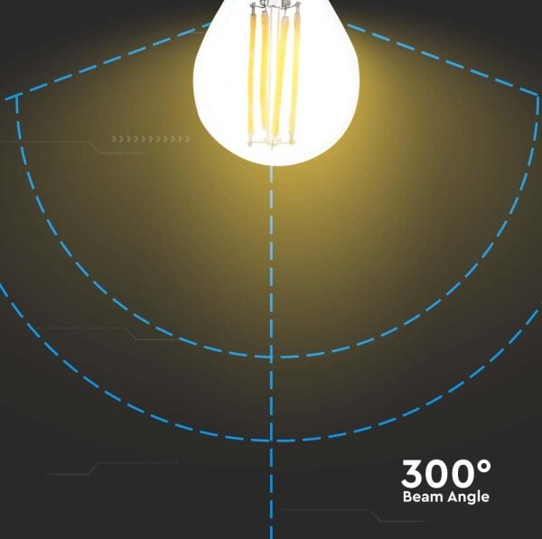 LED Žárovka FILAMENT G45 E27/6W/230V 3000K