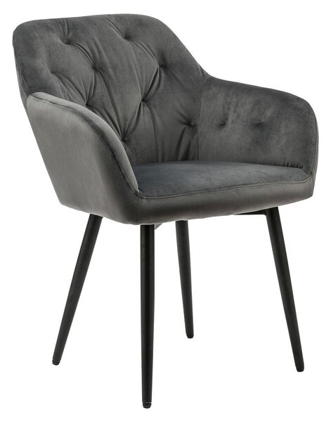 Sametová židle 61 × 45 × 85 cm SALESFEVER