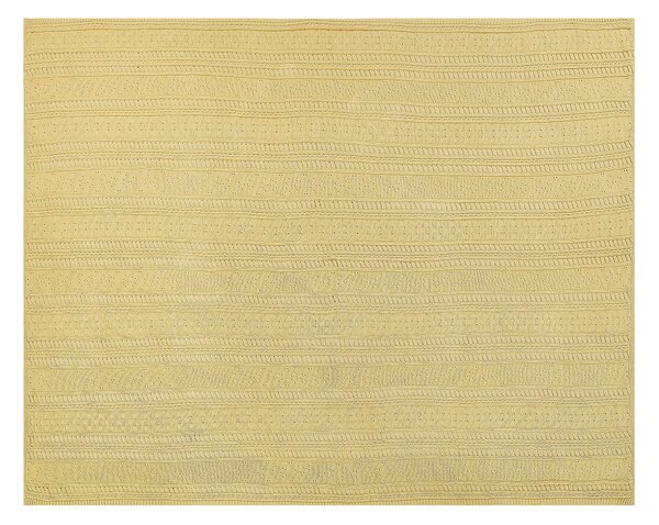 Přikrývka na postel DAULET Bavlna 150 x 200 cm Žlutá