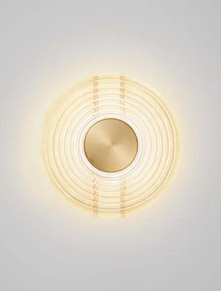 LED zlato-amber nástěnné svítidlo Nous 8W