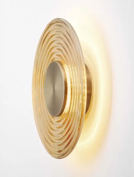 LED zlato-amber nástěnné svítidlo Nous 8W