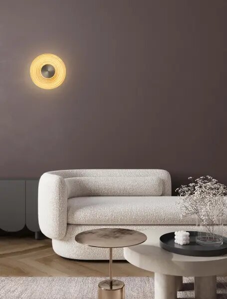 LED zlato-amber nástěnné svítidlo Nous 8W
