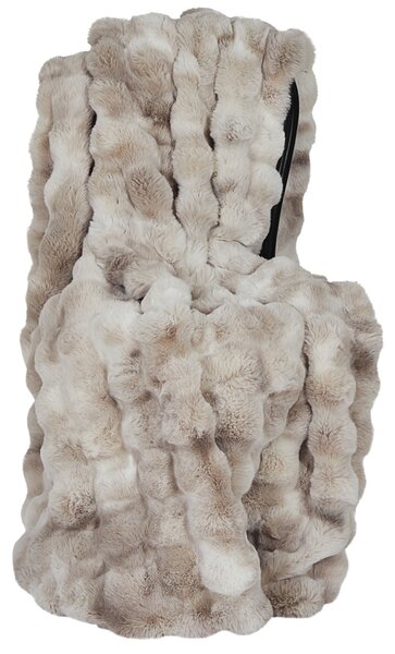 Skinnwille Home Collection Pléd Misty Sand, přehoz, umělá kožešina, 140x220 cm
