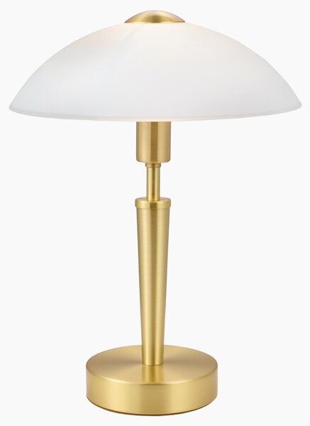 Eglo 87254 Solo - Dotyková mosazná stmívatelná lampička, 1 x E14, Ø 26cm (Dotyková stolní lampa v barvě mosaz)