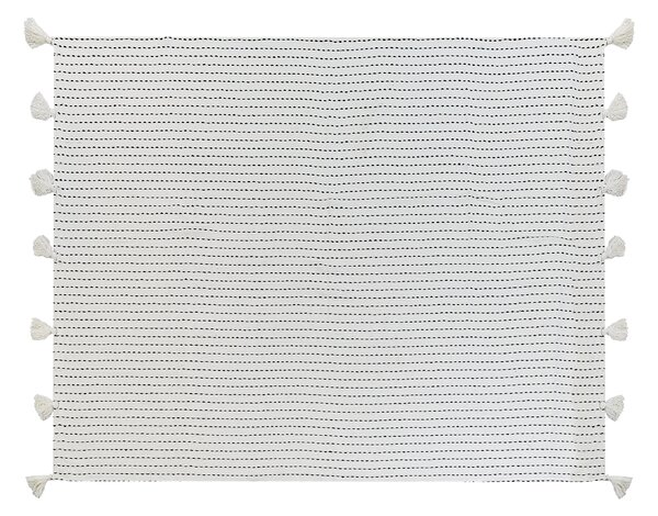 Přikrývka na postel MODAR Bavlna 150 x 200 cm Krémově bílá