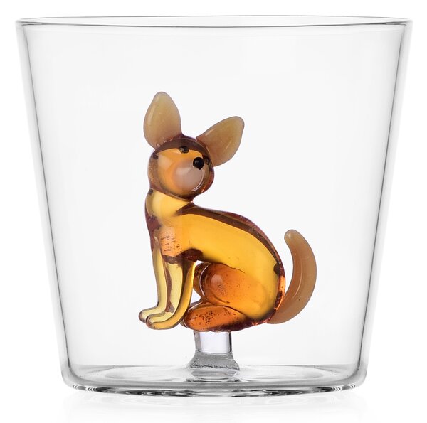 Ichendorf Milano designové sklenice na vodu Dogs Tumbler Chihuahua