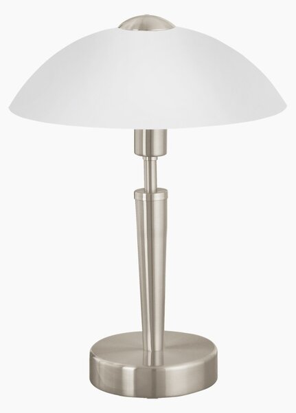 Eglo 85104 Solo - Dotyková stmívatelná lampička, 1 x E14, Ø 26cm (Dotyková stolní lampa s chromovým podstavcem )