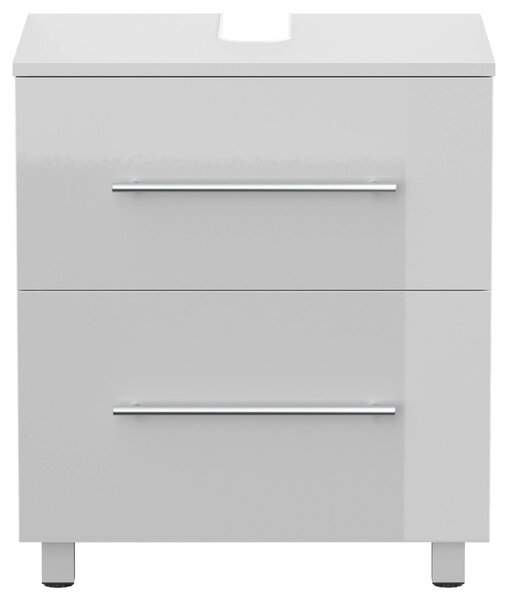SKŘÍŇKA POD UMYVADLO, vysoce lesklá bílá, vysoce lesklá bílá, 55/63/41,6 cm MID.YOU - Koupelnové série, Online Only