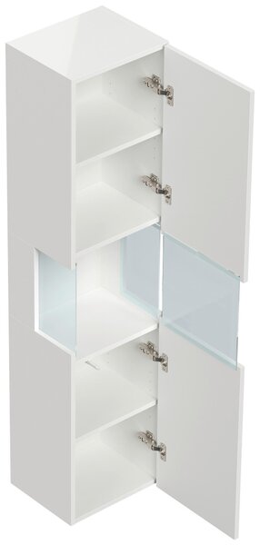 VYSOKÁ SKŘÍŇ, vysoce lesklá bílá, 35,2/150/30 cm MID.YOU - Koupelnové skříňky vysoké, Online Only
