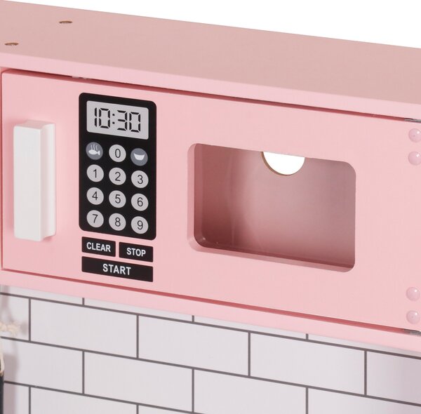 Aga4Kids Dětská dřevěná kuchyňka MR6160 Růžová