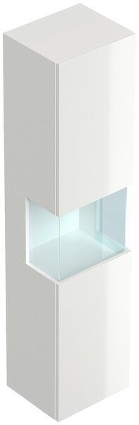 VYSOKÁ SKŘÍŇ, vysoce lesklá bílá, 35,2/150/30 cm MID.YOU - Koupelnové skříňky vysoké, Online Only