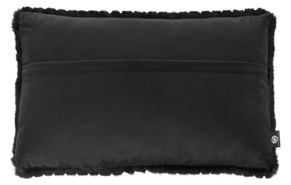 Skinnwille Home Collection Černý polštář Grace, kožešinový, 60x40 cm