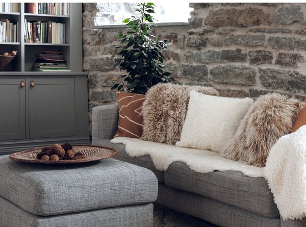 Skinnwille Home Collection Kudrnatá australská kožešina Curly White, bílá, 95x60 cm