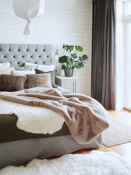 Skinnwille Home Collection Kudrnatá australská kožešina Curly White, bílá, 95x60 cm