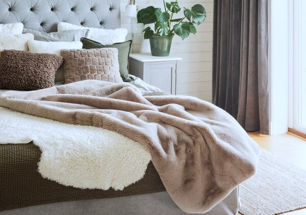 Skinnwille Home Collection Kudrnatá australská kožešina Curly White, bílá, 95x60 cm