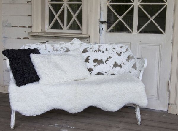 Skinnwille Home Collection Kudrnatá australská kožešina Curly White, bílá, 95x60 cm