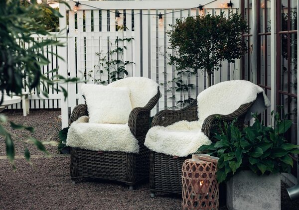 Skinnwille Home Collection Kudrnatá australská kožešina Curly White, bílá, 95x60 cm