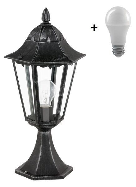 Eglo 93462 NAVEDO - Venkovní lampa IP44 + Dárek LED žárovka (Stojací venkovní lampa v černé barvě)