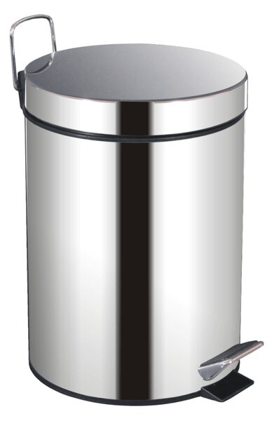 KONDELA Odpadkový koš, nerezavějící ocel, 20 L, DUST