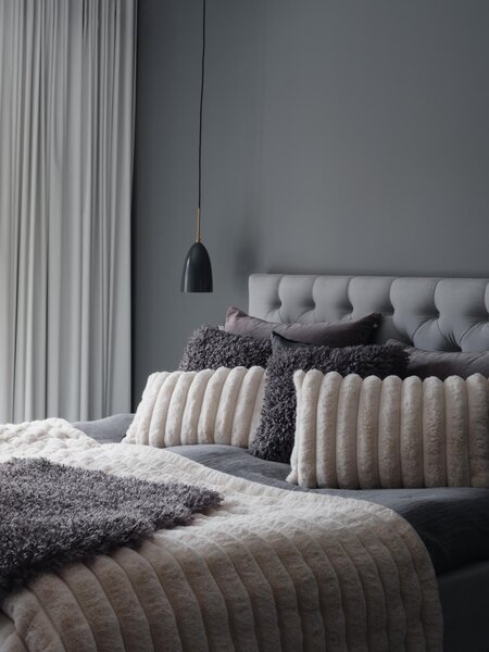 Skinnwille Home Collection Polštář Wooly Grey, 45x45 cm, šedý