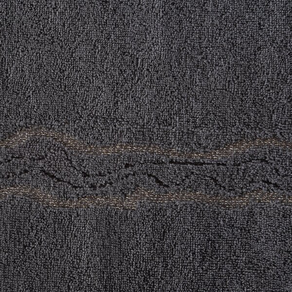 BAVLNĚNÝ RUČNÍK KARIN 50X90 CM TMAVĚŠEDÁ