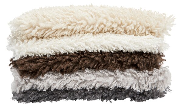 Skinnwille Home Collection Polštář Wooly Silver, 45x45 cm, světle šedý