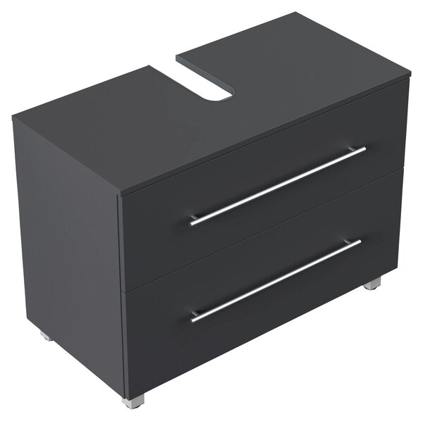 SKŘÍŇKA POD UMYVADLO, barvy grafitu, barvy grafitu, 85/63/41,6 cm MID.YOU - Koupelnové série, Online Only