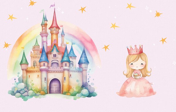 Fototapeta Sladká chvilka princezny, Fototapety - Muralas.cz