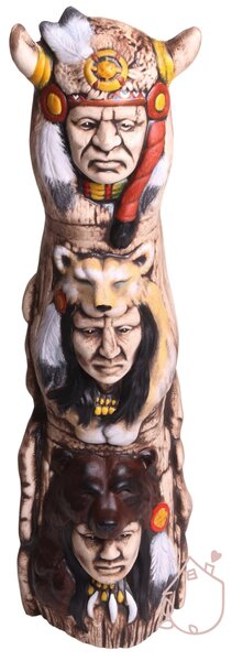 Indiánský totem Náčelník