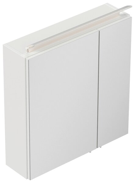 ZRCADLOVÁ SKŘÍŇKA, vysoce lesklá bílá, 60/62/17 cm MID.YOU - Koupelnové série, Online Only