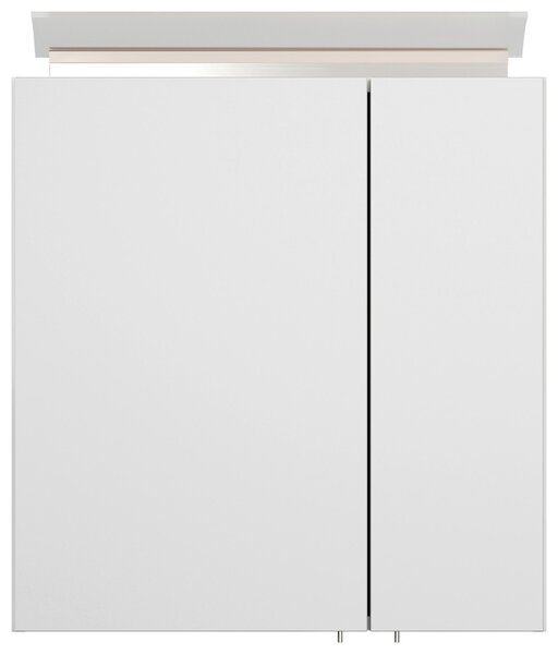 ZRCADLOVÁ SKŘÍŇKA, vysoce lesklá bílá, 60/62/17 cm MID.YOU - Koupelnové série, Online Only