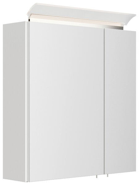 ZRCADLOVÁ SKŘÍŇKA, vysoce lesklá bílá, 60/62/17 cm MID.YOU - Koupelnové série, Online Only