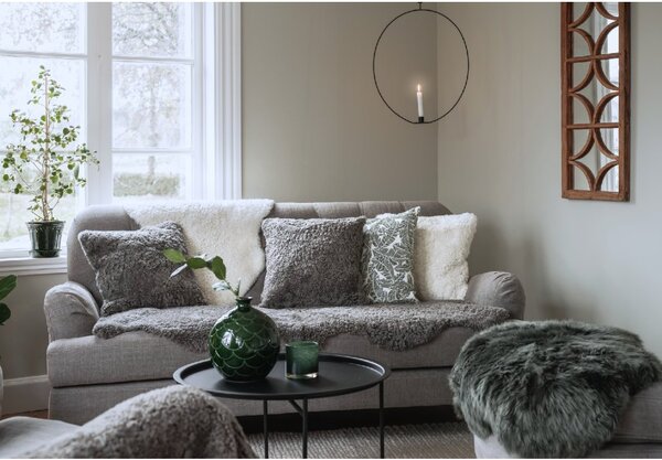Skinnwille Home Collection Kudrnatá australská kožešina Curly Natural Grey, přírodní šedá, 180x60 cm