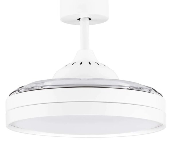 LED bílé designové stropní svítidlo Nevma s dálkovým ovládáním